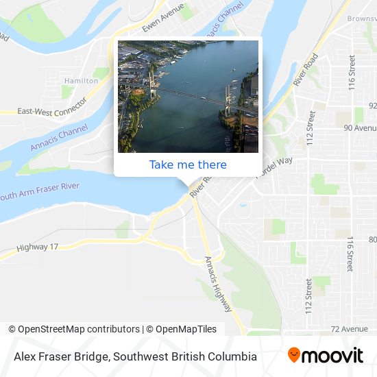 Alex Fraser Bridge map