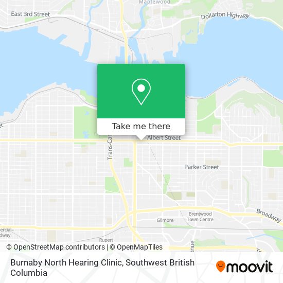 Burnaby North Hearing Clinic map