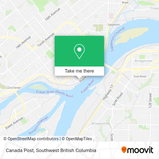 Canada Post map
