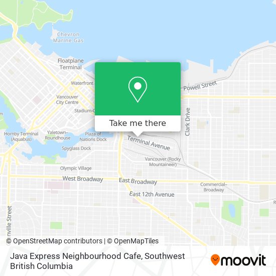 Java Express Neighbourhood Cafe map