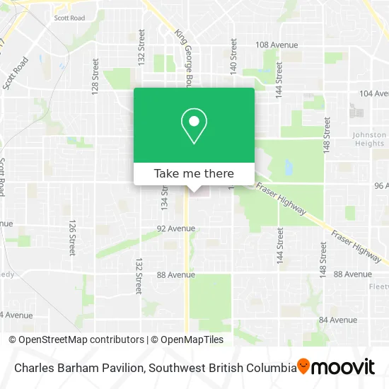 Charles Barham Pavilion map