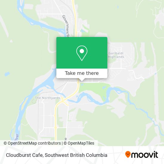 Cloudburst Cafe map