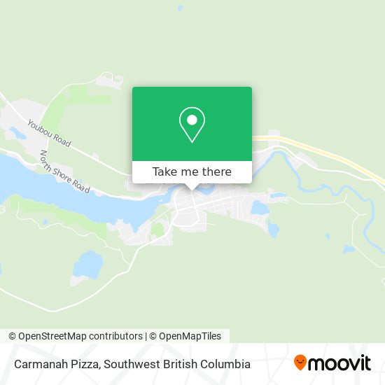 Carmanah Pizza map