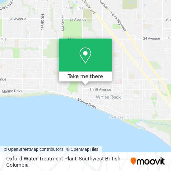 Oxford Water Treatment Plant map