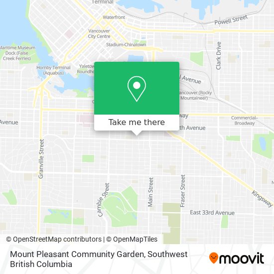 Mount Pleasant Community Garden map