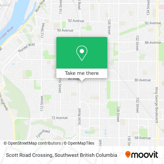 Scott Road Crossing map