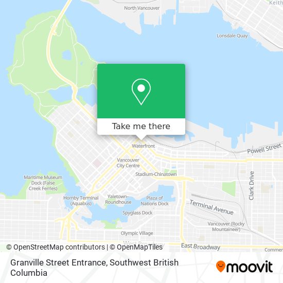 Granville Street Entrance map