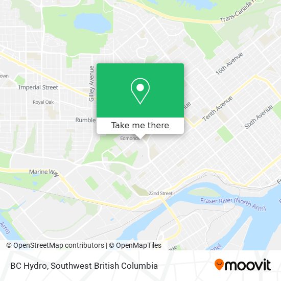 BC Hydro map
