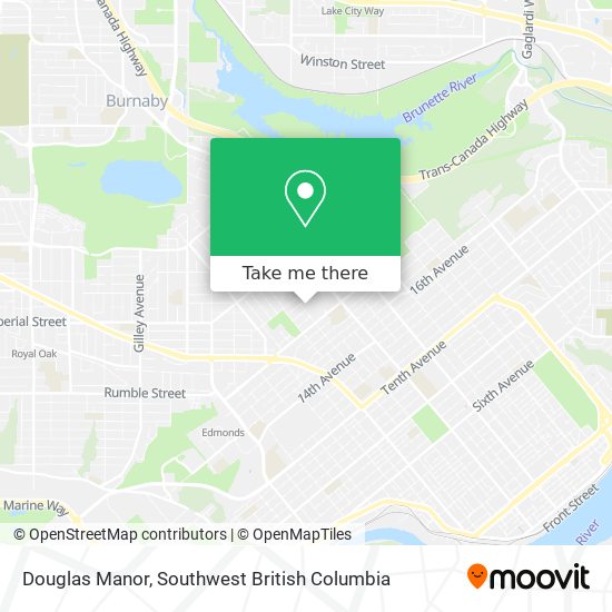 Douglas Manor map