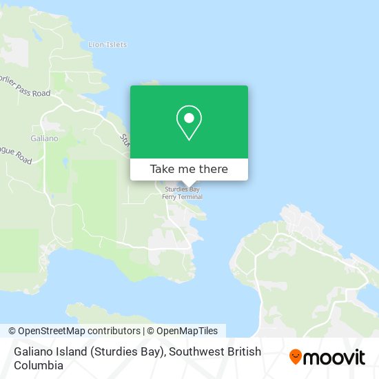 Galiano Island (Sturdies Bay) map