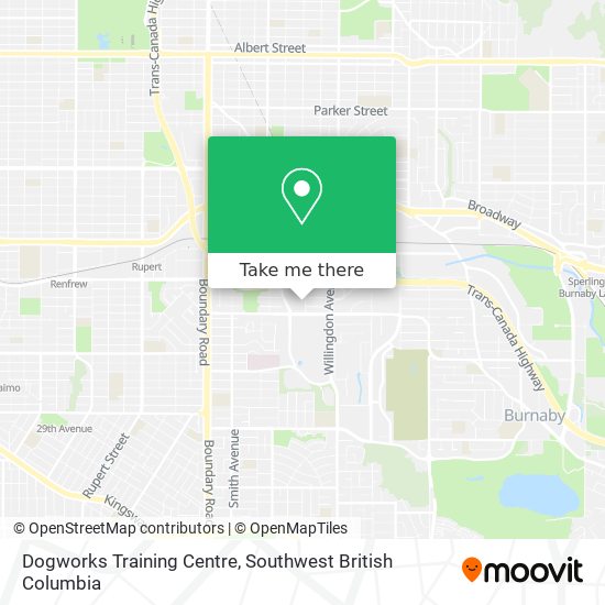 Dogworks Training Centre map