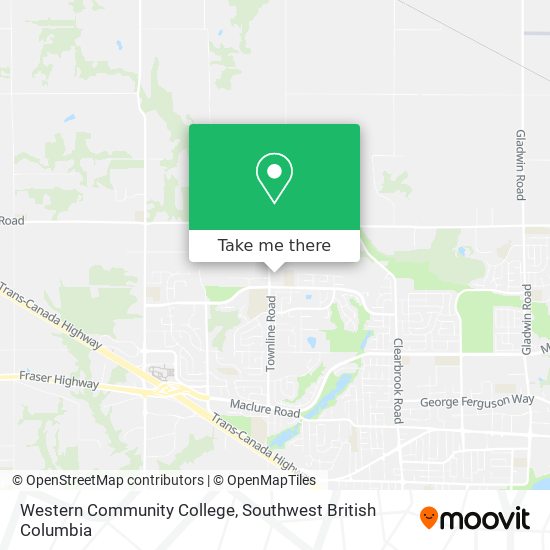 Western Community College map