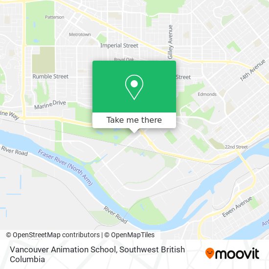 Vancouver Animation School map