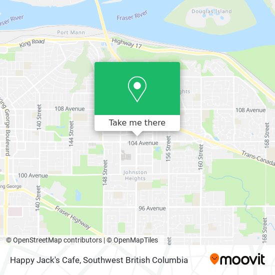 Happy Jack's Cafe map