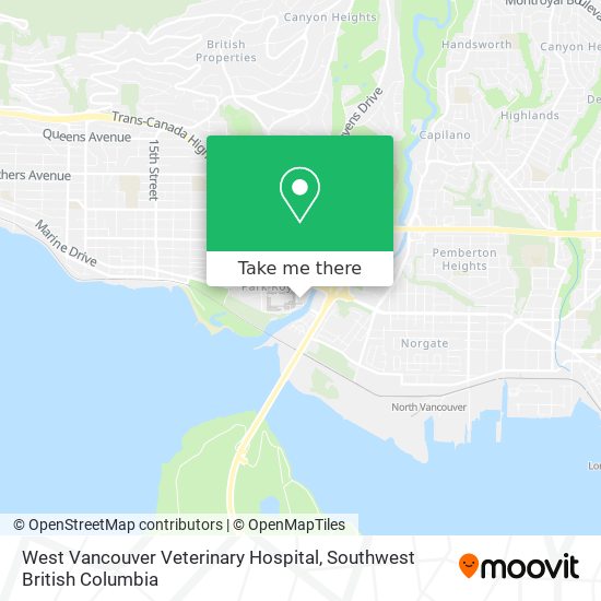 West Vancouver Veterinary Hospital map