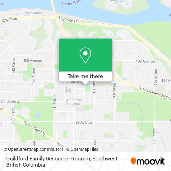 Guildford Family Resource Program map