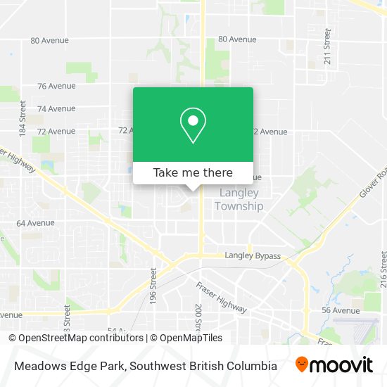Meadows Edge Park map