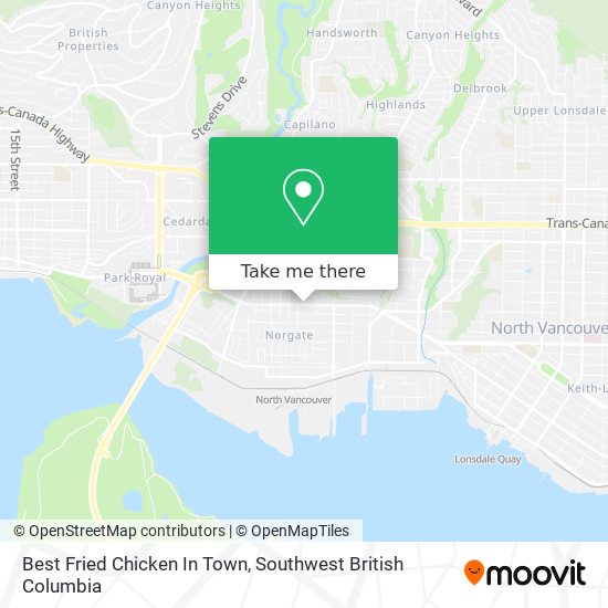 Best Fried Chicken In Town map