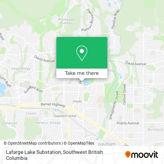 Lafarge Lake Substation map