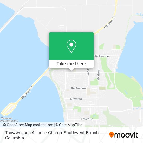 Tsawwassen Alliance Church map