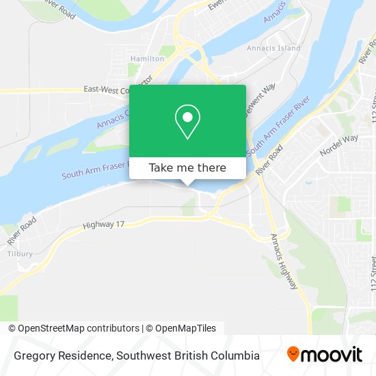 Gregory Residence map