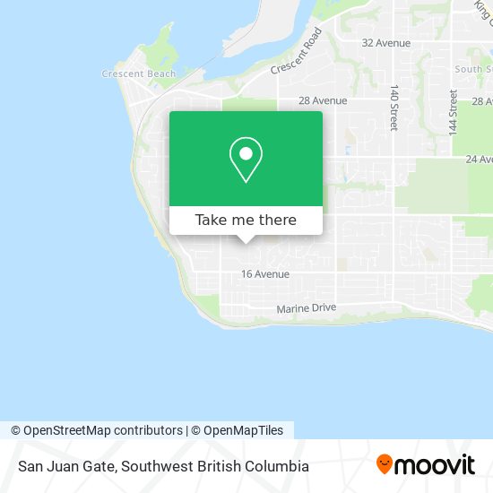 San Juan Gate map
