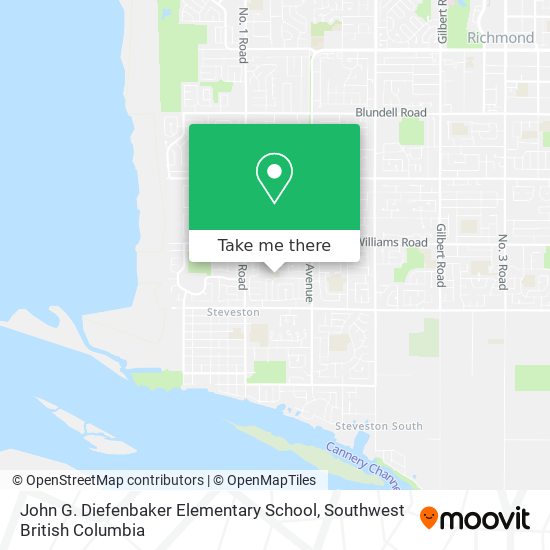 John G. Diefenbaker Elementary School map