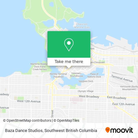 Baza Dance Studios map