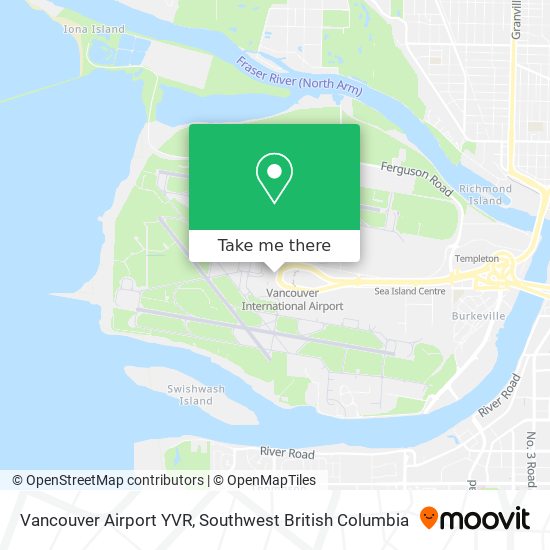 Vancouver Airport YVR map