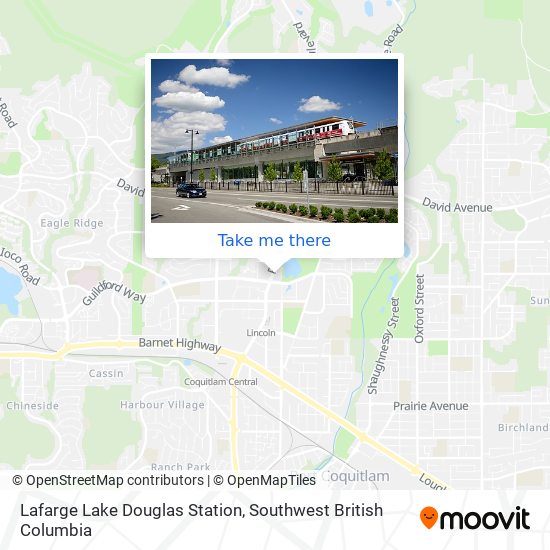 Lafarge Lake Douglas Station map