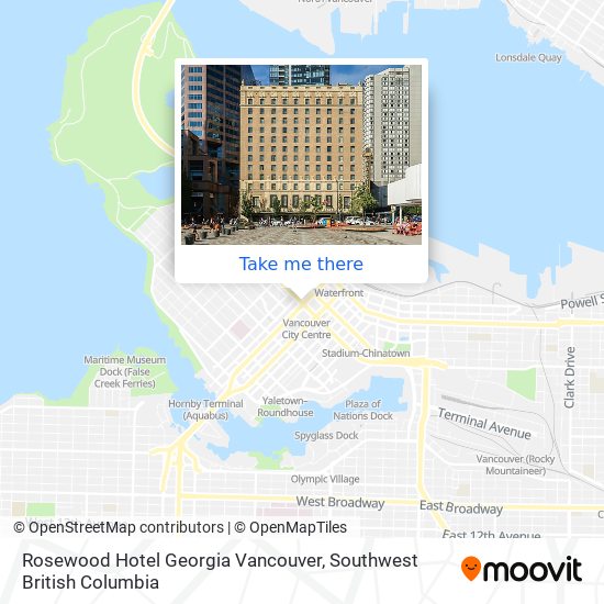 Rosewood Hotel Georgia Vancouver plan