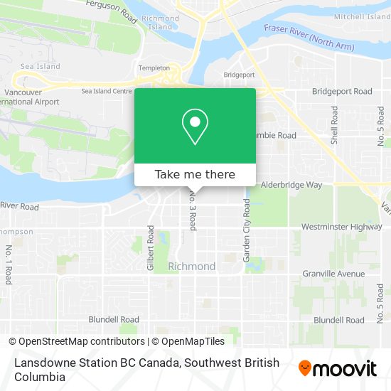 Lansdowne Station BC Canada map