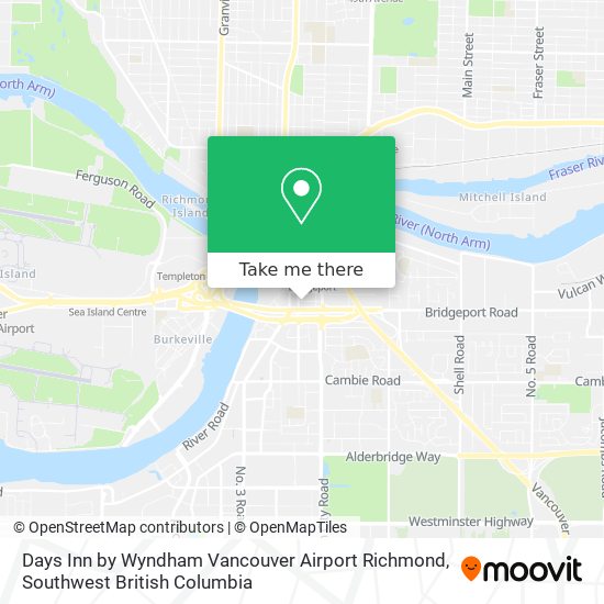 Days Inn by Wyndham Vancouver Airport Richmond map