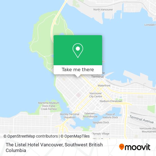 The Listel Hotel Vancouver plan