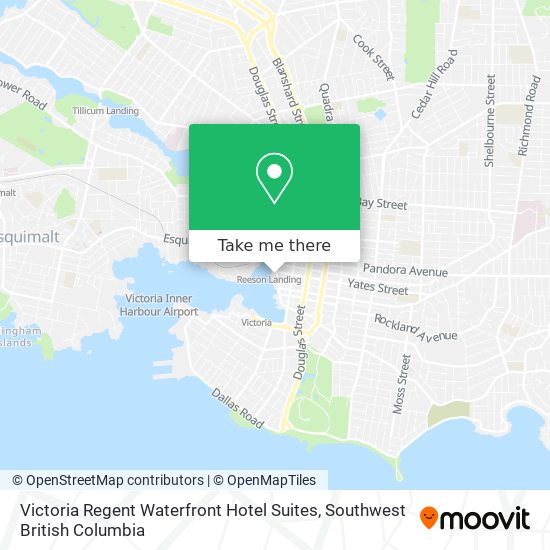 Victoria Regent Waterfront Hotel Suites map