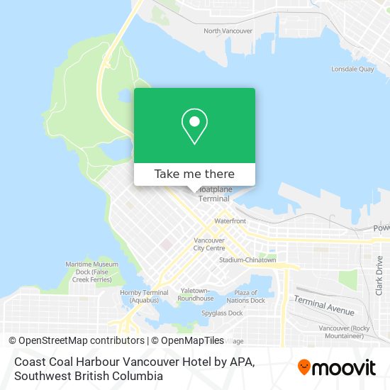 Coast Coal Harbour Vancouver Hotel by APA plan