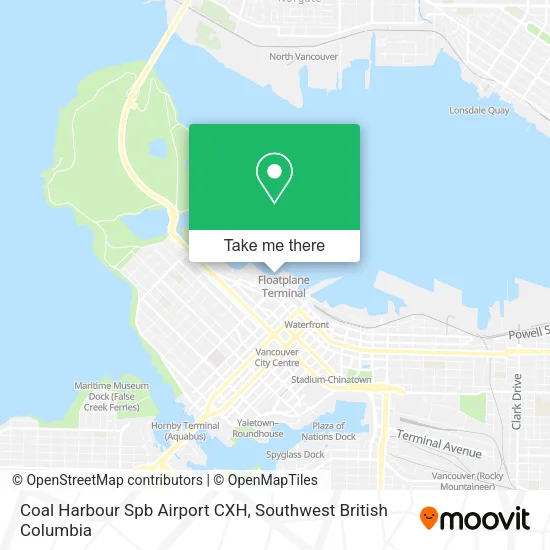 Coal Harbour Spb Airport CXH map