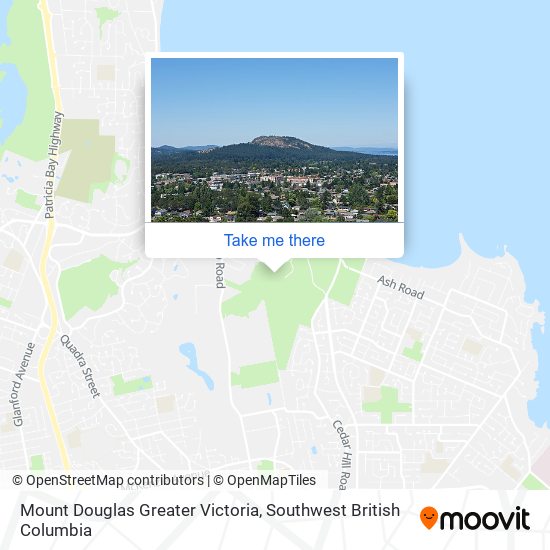 Mount Douglas Greater Victoria map