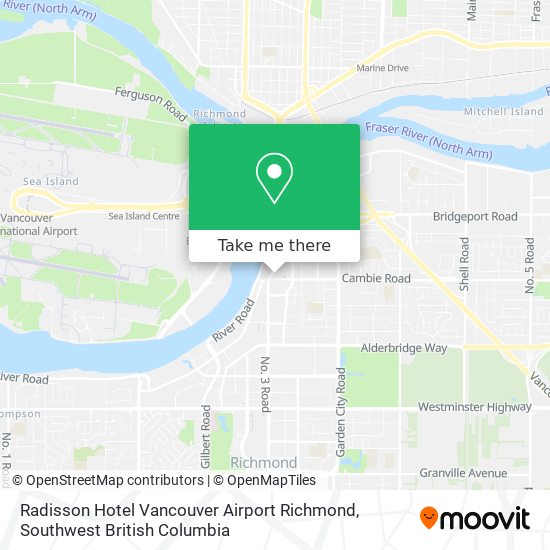 Radisson Hotel Vancouver Airport Richmond plan
