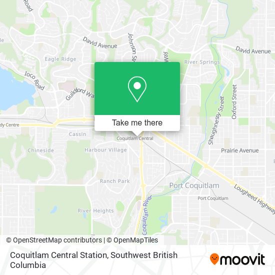 Coquitlam Central Station map