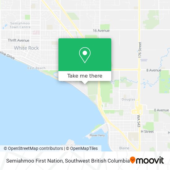 Semiahmoo First Nation map