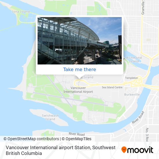 Vancouver International airport Station map
