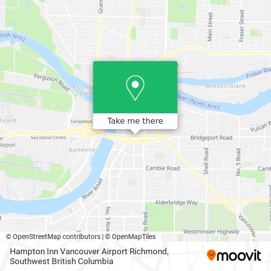Hampton Inn Vancouver Airport Richmond map