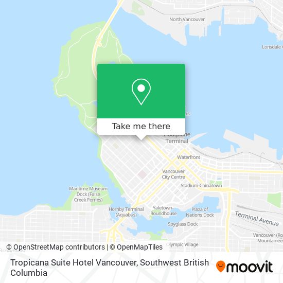 Tropicana Suite Hotel Vancouver plan