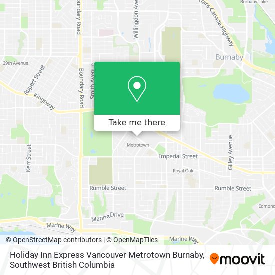Holiday Inn Express Vancouver Metrotown Burnaby plan