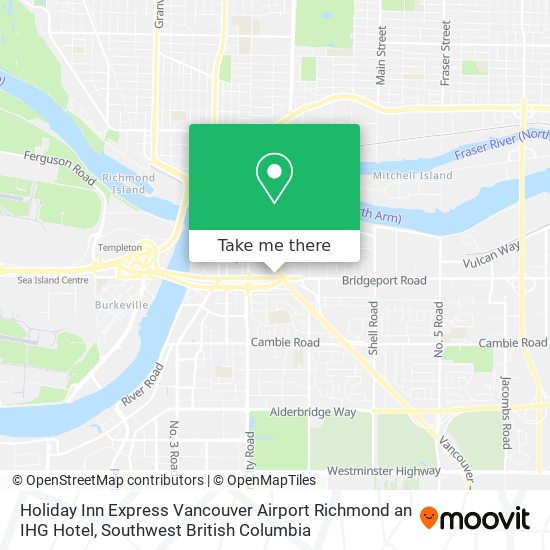 Holiday Inn Express Vancouver Airport Richmond an IHG Hotel map