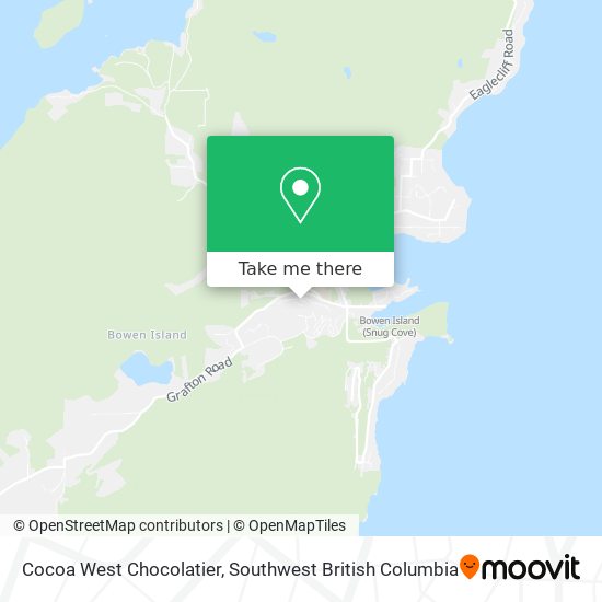 Cocoa West Chocolatier map