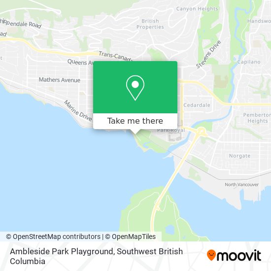 Ambleside Park Playground map