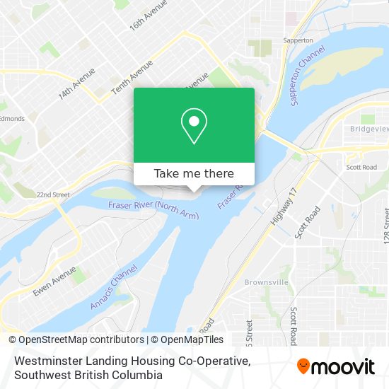 Westminster Landing Housing Co-Operative map