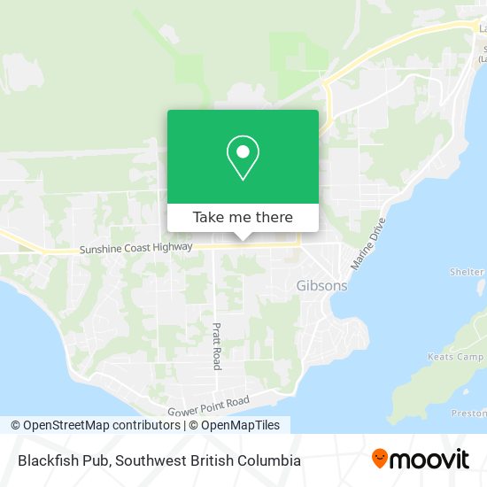 Blackfish Pub map